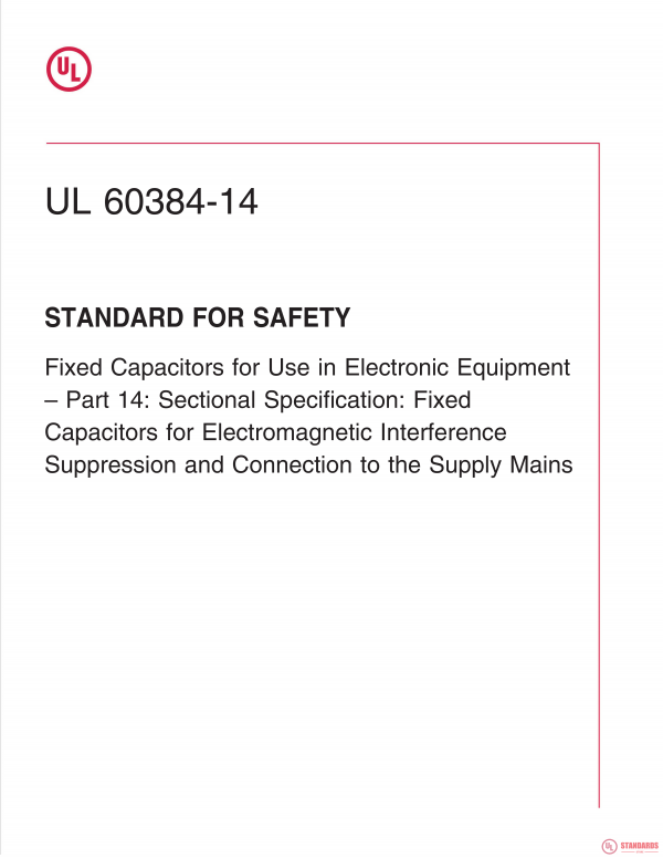 UL 60384-14 PDF UL 60384-14 PDF
